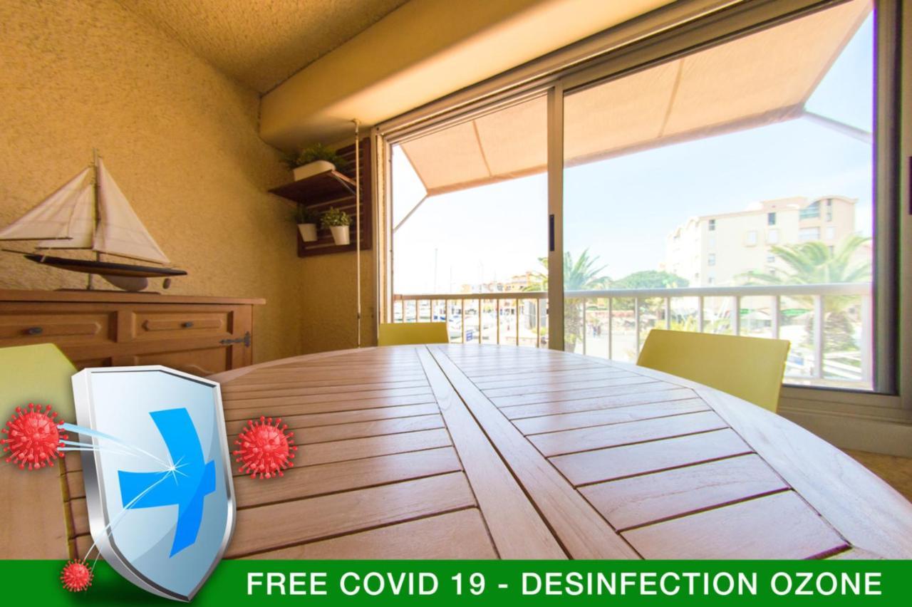 Retromirabeau "Cote Mer" - 29M2 - Lumineux - Terrasse Loggia - Vue Marina - Parking Securise - 2 A 3 Pers - Emplacement Top - Cheques Vacances Connect Gruissan Buitenkant foto