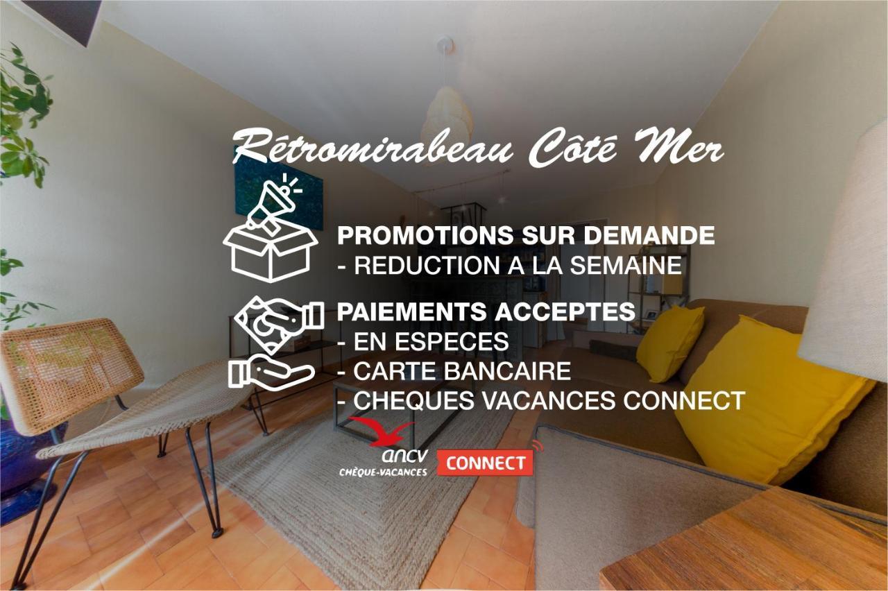 Retromirabeau "Cote Mer" - 29M2 - Lumineux - Terrasse Loggia - Vue Marina - Parking Securise - 2 A 3 Pers - Emplacement Top - Cheques Vacances Connect Gruissan Buitenkant foto