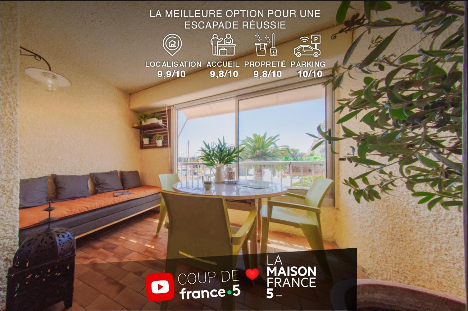 Retromirabeau "Cote Mer" - 29M2 - Lumineux - Terrasse Loggia - Vue Marina - Parking Securise - 2 A 3 Pers - Emplacement Top - Cheques Vacances Connect Gruissan Buitenkant foto