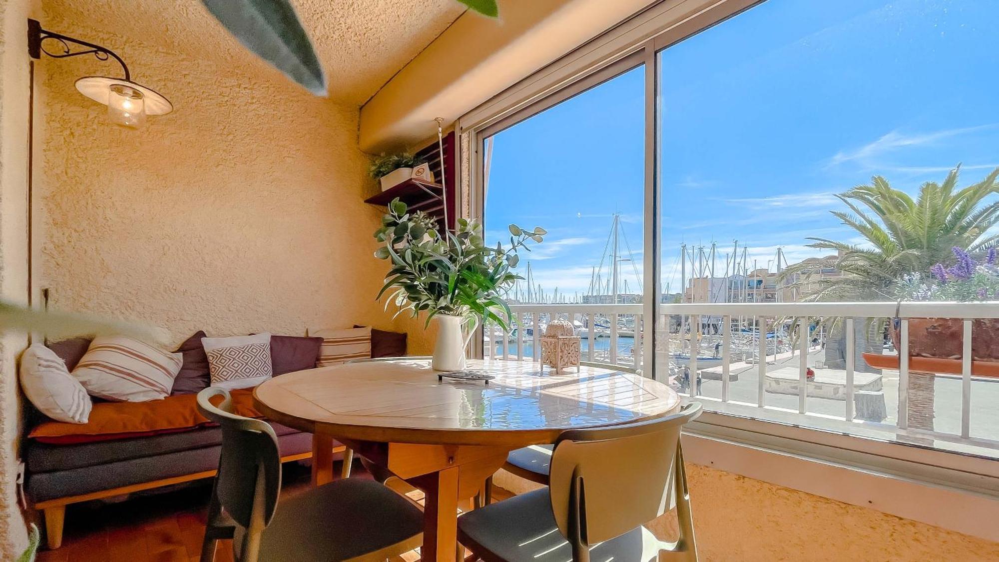 Retromirabeau "Cote Mer" - 29M2 - Lumineux - Terrasse Loggia - Vue Marina - Parking Securise - 2 A 3 Pers - Emplacement Top - Cheques Vacances Connect Gruissan Buitenkant foto